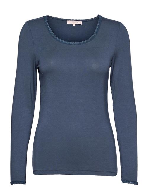 Se Noa Noa Almann T-Shirt Long Sleeve Noa Noa Navy ved Booztlet