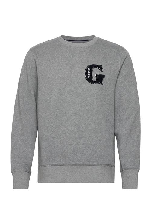 Se GANT G Graphic C-Neck GANT Grey ved Booztlet