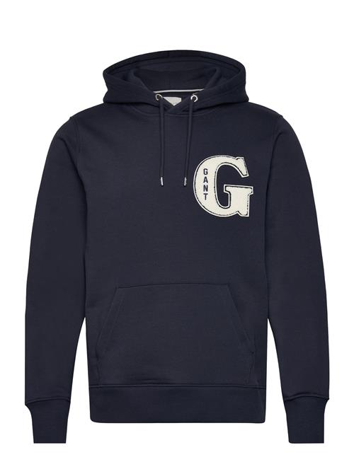 Se GANT G Graphic Hoodie GANT Navy ved Booztlet