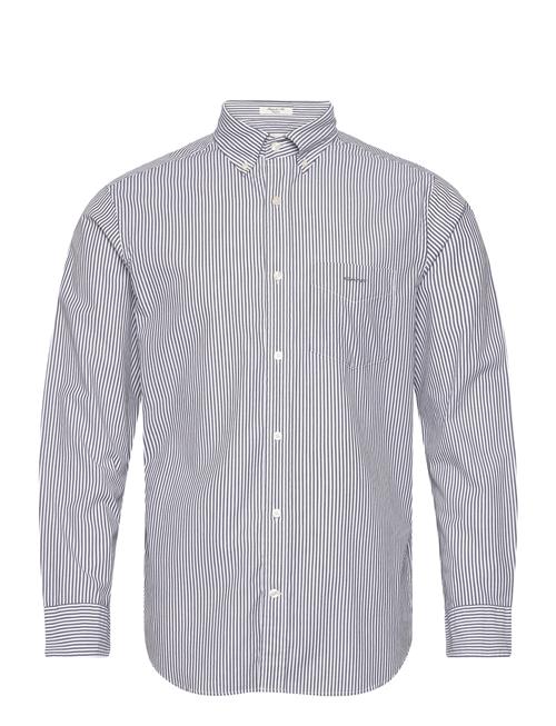 GANT Reg Poplin Stripe Shirt GANT Navy