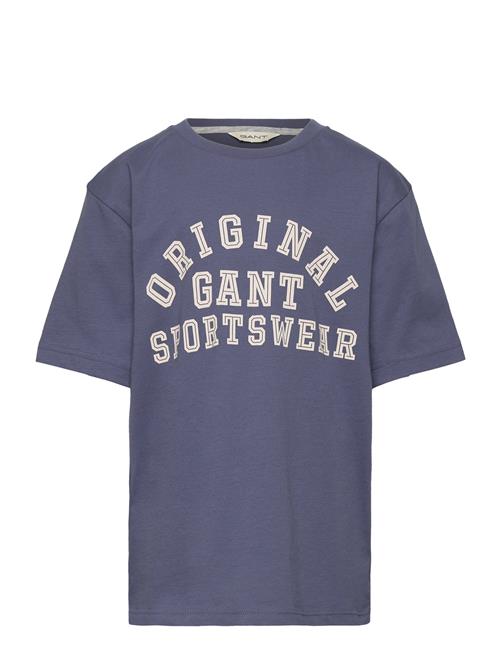 Se GANT Original Sportswear T-Shirt GANT Blue ved Booztlet