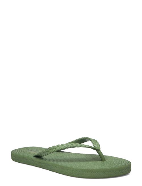 Se Rosemunde Flip Flops With Braided Strap Rosemunde Green ved Booztlet