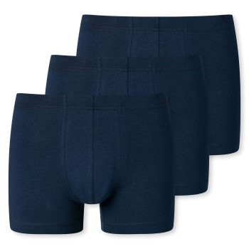 Schiesser 3P 95-5 Essential Shorts Mørkblå bomuld X-Large Herre