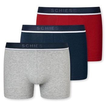 Schiesser 3P Organic Cotton Woven Boxer Brief Flerfarvet bomuld Medium Herre