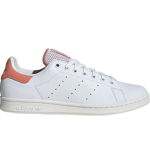 Se adidas Originals Sko - Stan Smith - Hvid/Lys Orange ved KidsWorld