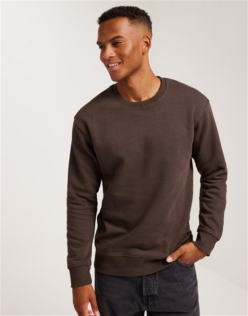 Jack & Jones Jjestar Basic Sweat Crew Neck Noos Sweatshirts Seal Brown