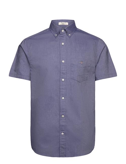 Reg Classic Oxford Ss Shirt GANT Blue