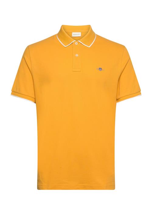 Se GANT Framed Tipping Ss Polo GANT Yellow ved Booztlet