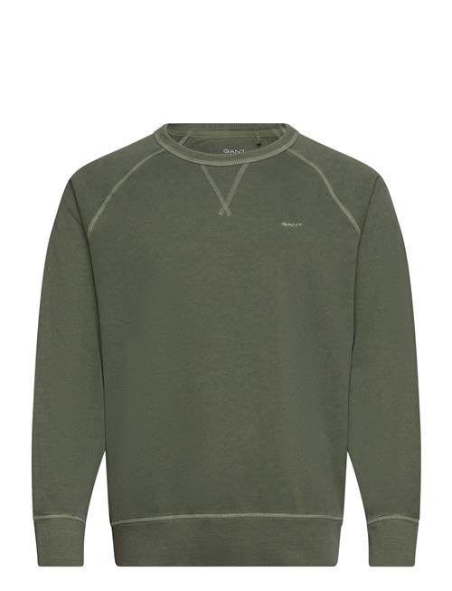 Se GANT Sunfaded C-Neck Sweat GANT Green ved Booztlet