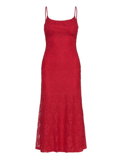 Bardot Ruby Lace Midi Dress Bardot Red