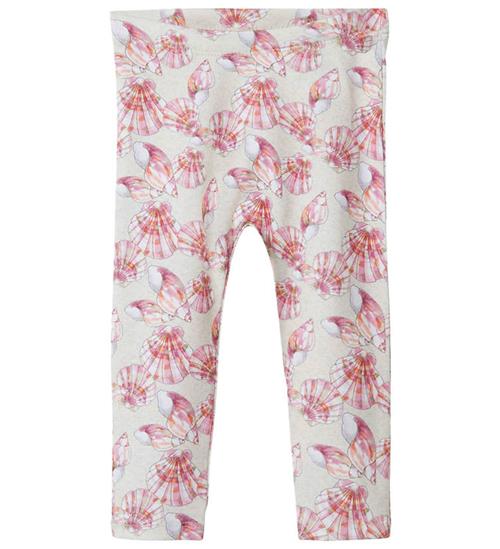 Se Name It Leggings - NbfJellia - Peyote Melange m. Muslingeskaller ved KidsWorld