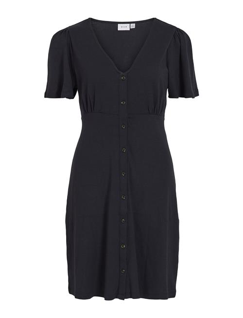 Vila Vivase V-Neck S/S Dress Vila Black