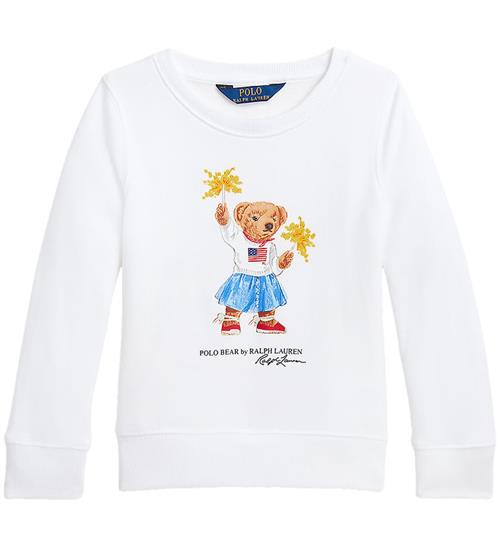 Se Polo Ralph Lauren Polo Ralph Lauren Sweatshirt - Hvid m. Bamse ved KidsWorld