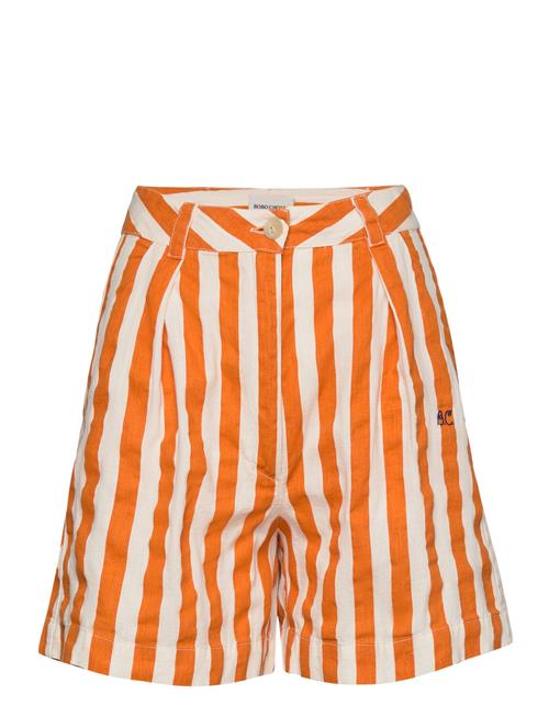 Bobo Choses Nautical Stripe Pleated Short Bobo Choses Orange