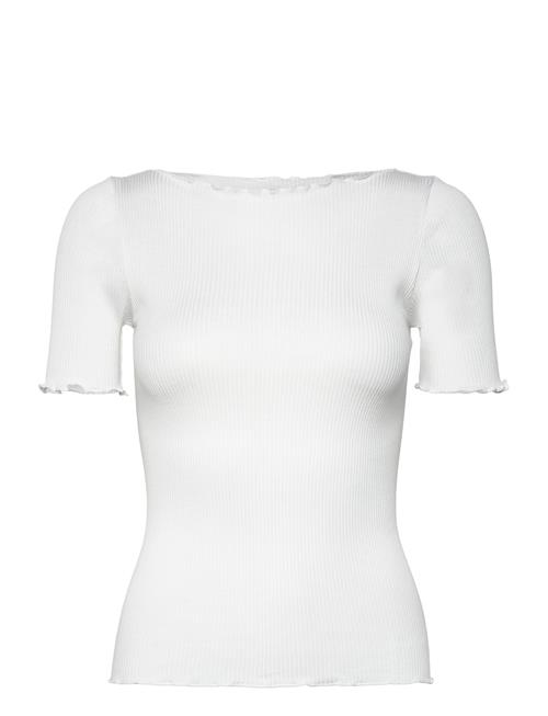 Rosemunde Silk Boat Neck T-Shirt Rosemunde White