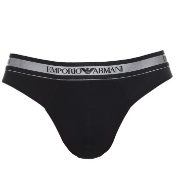 Emporio Armani Armani Stretch Cotton Brief Sort bomuld Small Herre