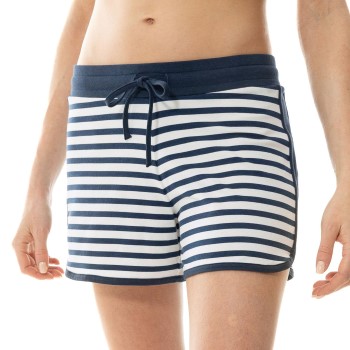 Se Mey Cyra Shorts Hvid/Marine Large Dame ved Timarco