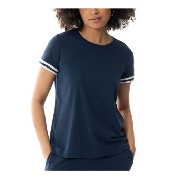 Mey Tessie T-shirt With Cuffs Marineblå Large Dame