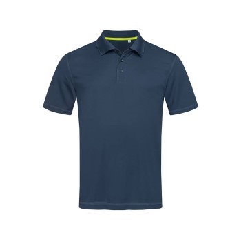 Se Stedman Active 140 Polo Marineblå polyester Medium Herre ved Timarco