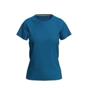 Se Stedman Active 140 Raglan For Women Blå polyester Medium Dame ved Timarco