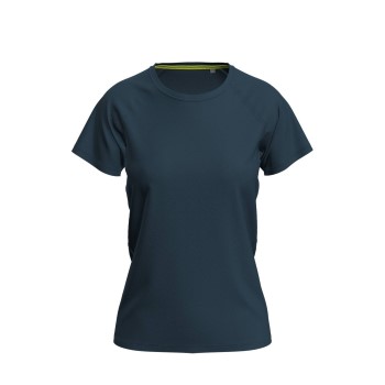 Stedman Active 140 Raglan For Women Marineblå polyester Large Dame