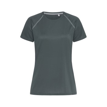 Se Stedman Active 140 Women Team Raglan Mørkgrå  polyester Medium Dame ved Timarco