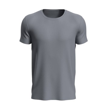 Se Stedman Active Sports-T For Men Sølvgrå polyester Large Herre ved Timarco