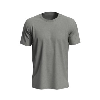 Stedman Unisex Lux T Gråmelerad bomuld 5XL