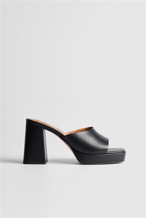 NA-KD Shoes Lave platformmules - Black