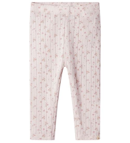 Lil Atelier Lil' Atelier Leggings - NbfRachello - Lilac Ash m. Blomster