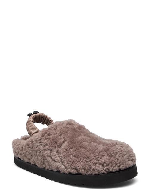 Se Samsøe Samsøe Halla Slippers 14554 Samsøe Samsøe Grey ved Booztlet