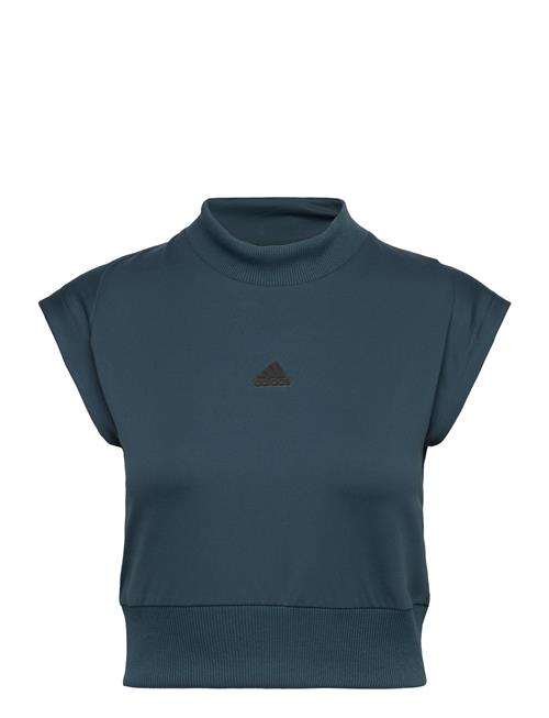 Se adidas Sportswear W Z.n.e. Tee Adidas Sportswear Blue ved Booztlet