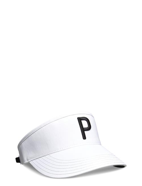 Se PUMA Golf Tech P Adjustable Visor PUMA Golf White ved Booztlet