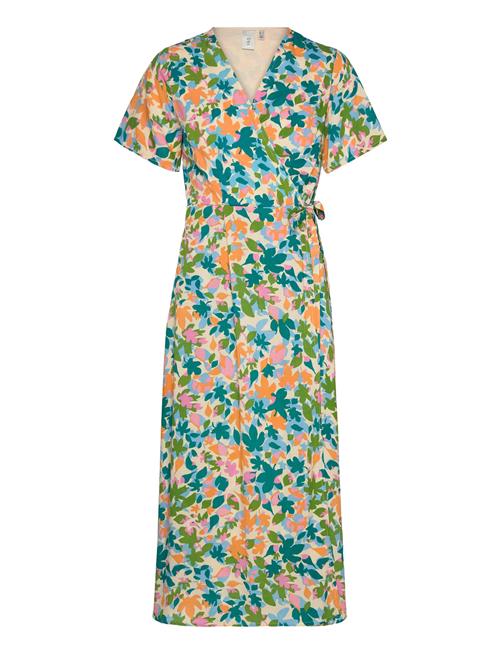 YAS Yasleafa Ss Midi Wrap Dress S. YAS Green