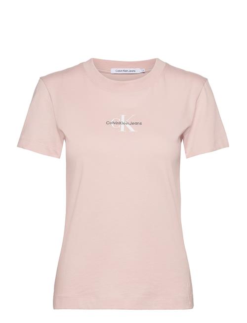 Calvin Klein Jeans Monologo Slim Tee Calvin Klein Jeans Pink