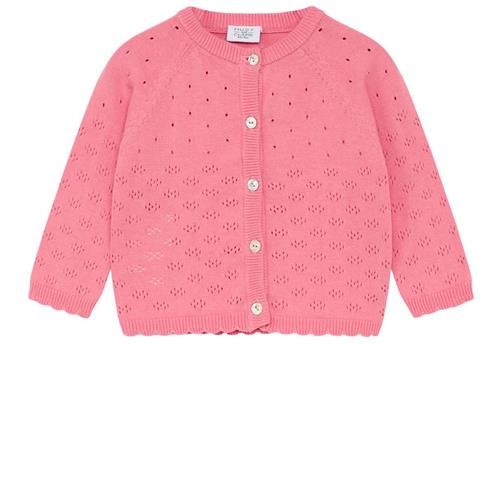 Hust&Claire Cillja Cardigan Flamingo | Lyserød | 74 cm