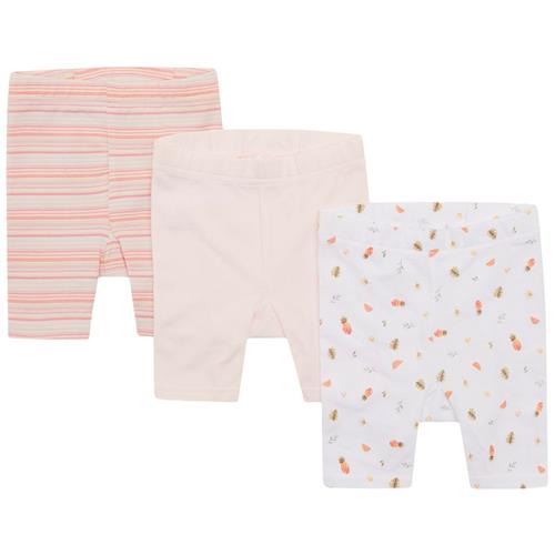 Se Hust&Claire 3-pak Labika Shorts Multifarvet | Hvid | 74 cm ved Babyshop