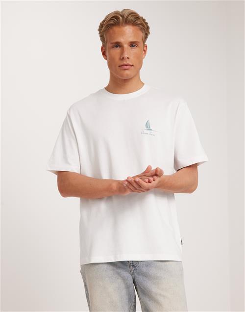 Only & Sons Onsmilo Rlx Coast Ss Tee Printed t-shirts Bright White Portofino