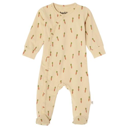 Buddy & Hope Tim GOTS Mønstret Sparkedragt Med Guleroder Orange 86/92 cm  Hvid  86/92 cm  Unisex