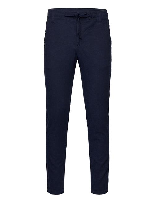 Lindbergh Linen Pants Lindbergh Navy