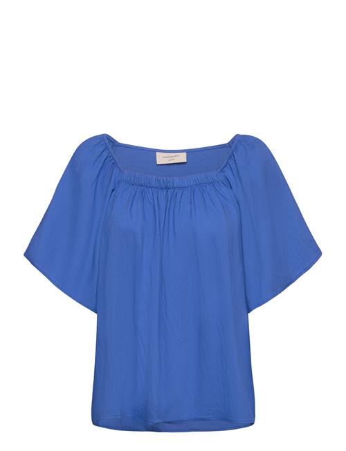 Se FREE/QUENT Fqally-Blouse FREE/QUENT Blue ved Booztlet