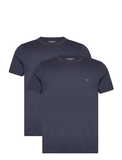 Emporio Armani Men's Knit 2Pack T-Shirt Emporio Armani Blue