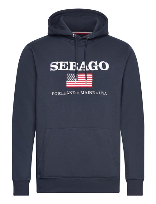 Sebago Sam Logo Hoodie Sebago Navy