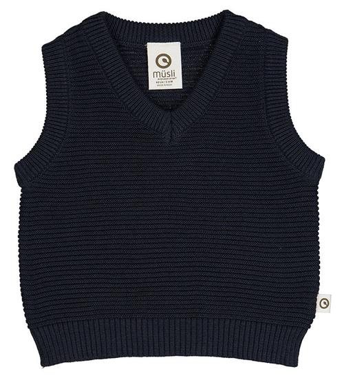 MÃ¼sli MÃ¼sli Vest - Knit Rigde - Night Blue