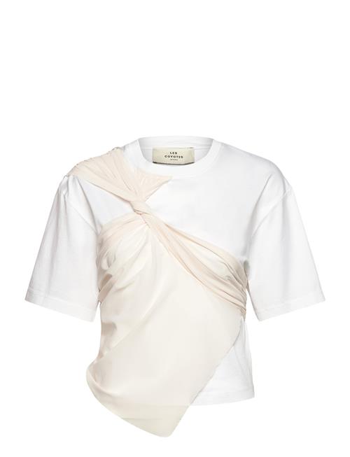 Draped Mesh Top Les Coyotes De Paris White