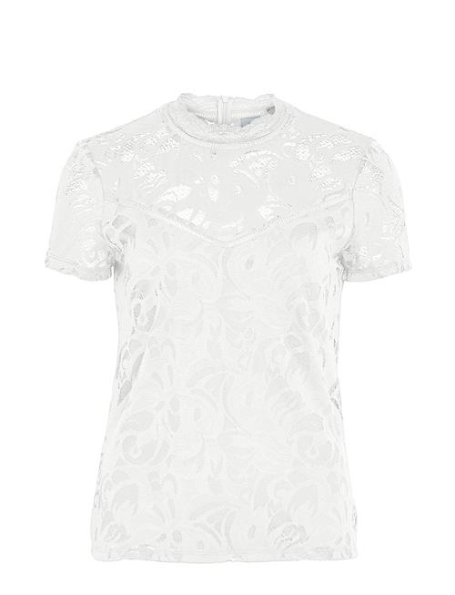 Se Vila Vistasia Lace S/S Top - Vila White ved Booztlet