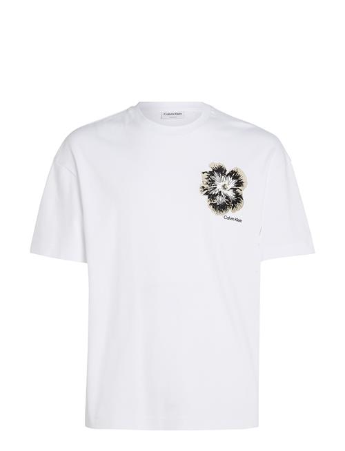 Calvin Klein Embroidered Night Flower T-Shirt Calvin Klein White