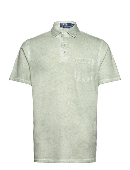 Se Polo Ralph Lauren Classic Fit Cotton-Linen Polo Shirt Polo Ralph Lauren Green ved Booztlet