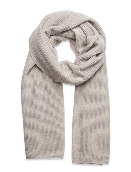 Lauren Ralph Lauren Wool-Cashmere Waffle-Knit Wrap Scarf Lauren Ralph Lauren Grey