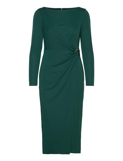 Se Jersey Long-Sleeve Cocktail Dress Lauren Ralph Lauren Green ved Booztlet